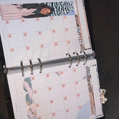 Printable Vertical Weekly Planner Sticker Kit Seance Foil Ready ...