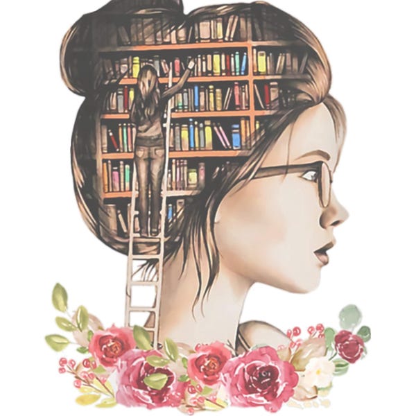 And Into the Library She Goes to Lose Her Mind and Find Her Soul PNG ...