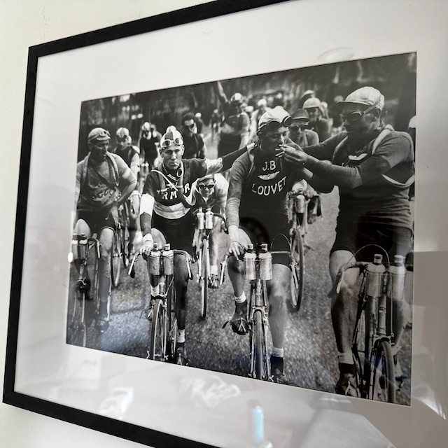 Tour De France Cyclists Smoking Print, Tour De France Bikers Poster, 1927,  Vintage Cycling, Black and White Photo, Museum Quality Art Print