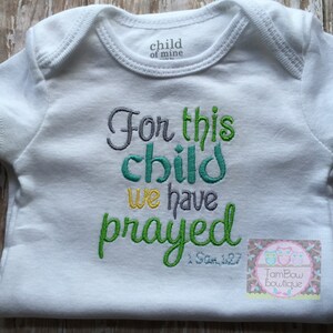 For this child we i have prayed machine embroidery design  etsy For this child we i have prayed machine embroidery design  etsy