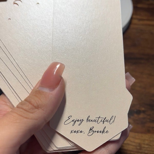 Custom Earring Display Cards With Your Logo | 20+ SIZES | Pointed Top ...