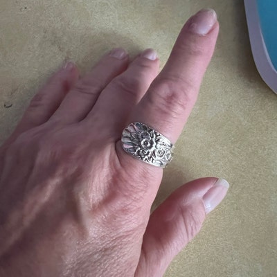Spoon Ring the jubilee Spoon Ring 1953 Handmade From Authentic, Vintage ...