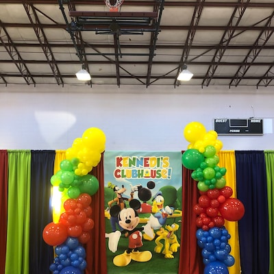 Mickey Mouse Clubhouse, Backdrop Banner, Boy Theme, Park Entrance ...