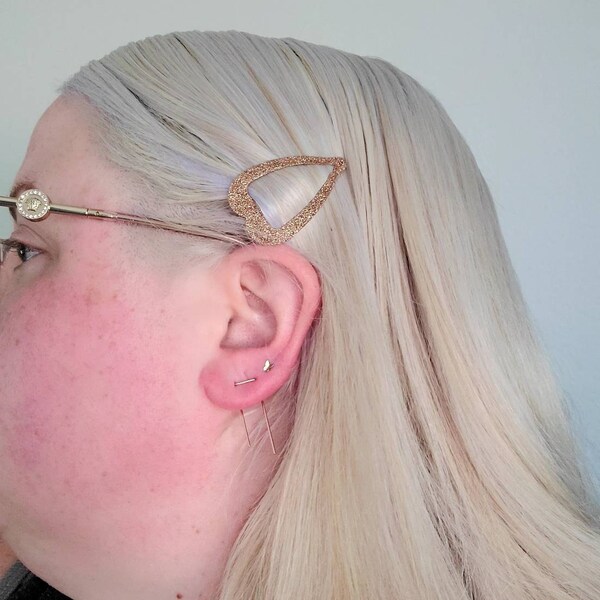 Double Piercing Earring, Threader Earrings, Staple Earrings, Two Hole ...