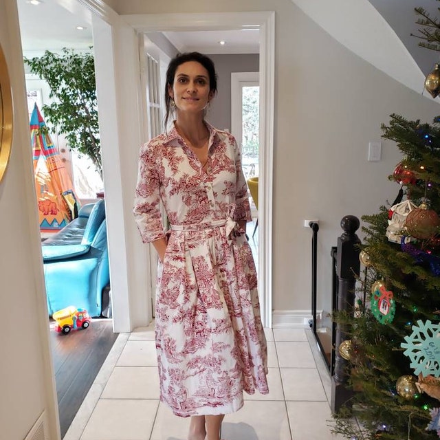 Toile De Jouy Dress - Etsy Toile De Jouy Dress - Etsy