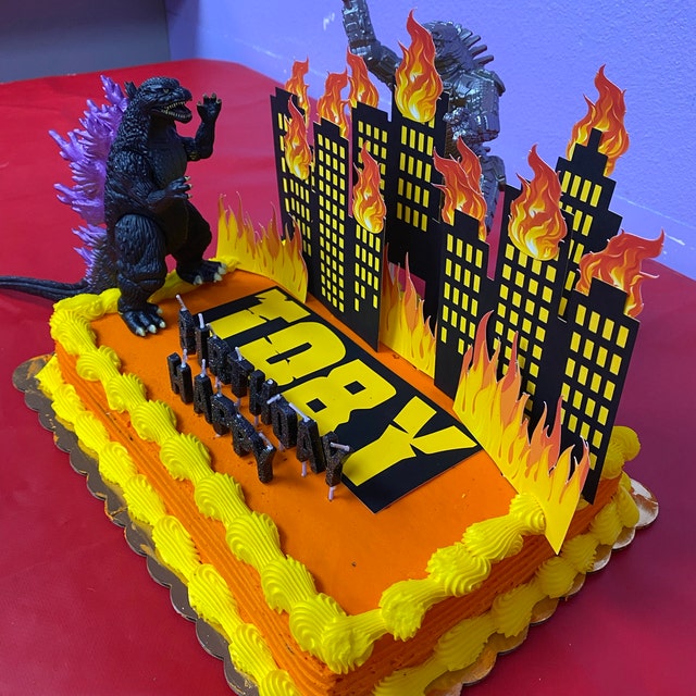 12+ Godzilla Cake Topper