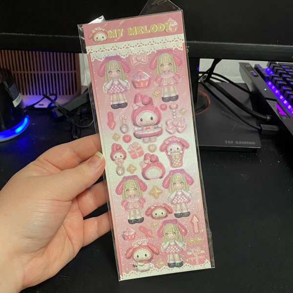 Kpop Polco Deco Stickers "costume Girl" Sticker | Kawaii Cute Kpop ...