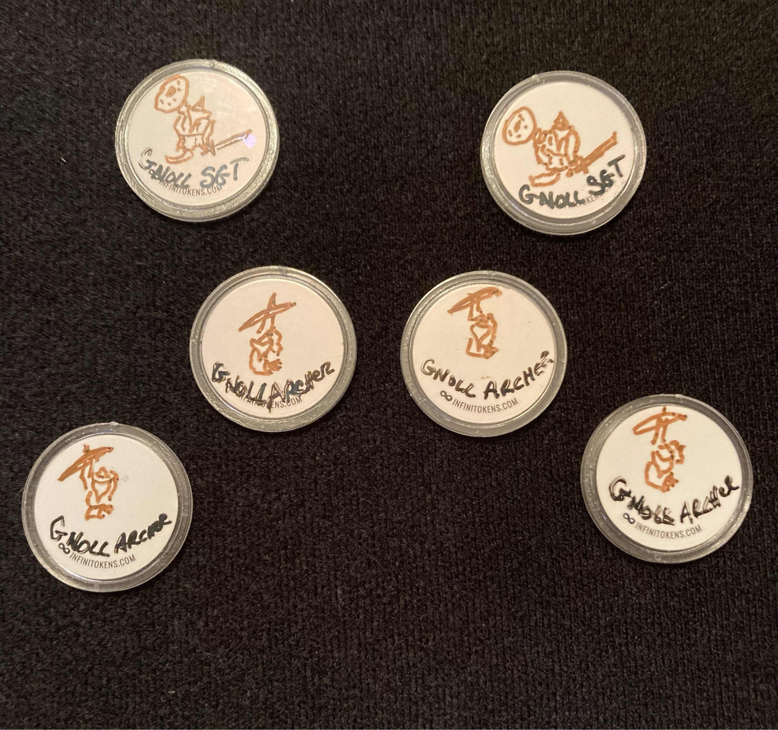 Dry Erase Counters/Tokens/Ability counters - Erasable, Reusable discs for games like Magic the Gathering and RPGs.