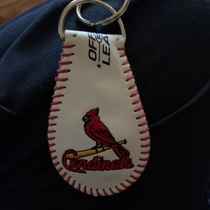 Buy St Louis Cardinals Baseball Leather Keychain Online in India 