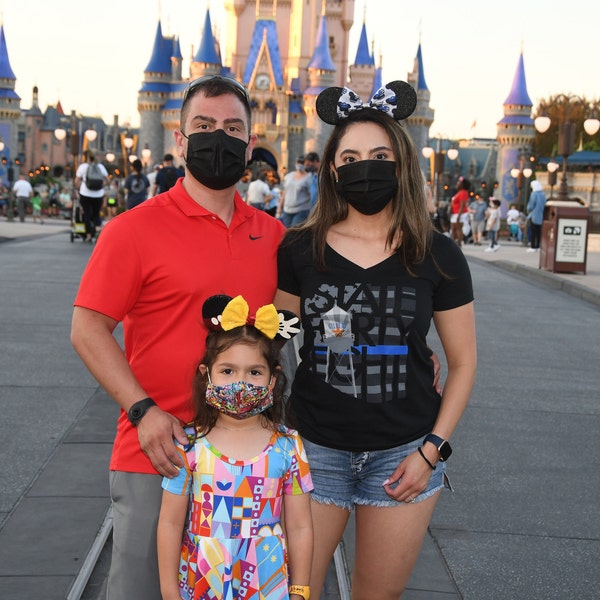Disney Thin Blue Line Minnie Mouse Ears, Thin Blue Line Mickey Ears ...