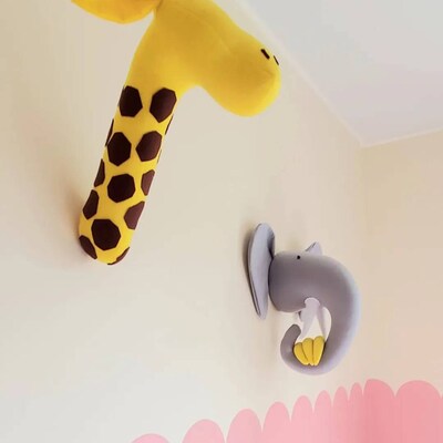 Elephant Head Taxidermy /nursery Decor /elephant Animal Head / Elephant