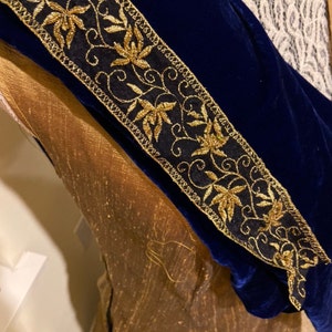 ROYAL BLUE Silk Velvet Fabric - Etsy