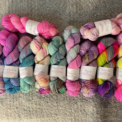 Holographic Unicorns Single Skeins Hand Dyed Yarn Merino - Etsy