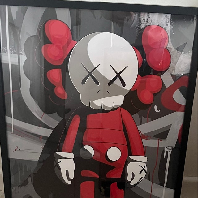 Hypebeast Single Poster,printable KAWS Graffiti Poster,kaws