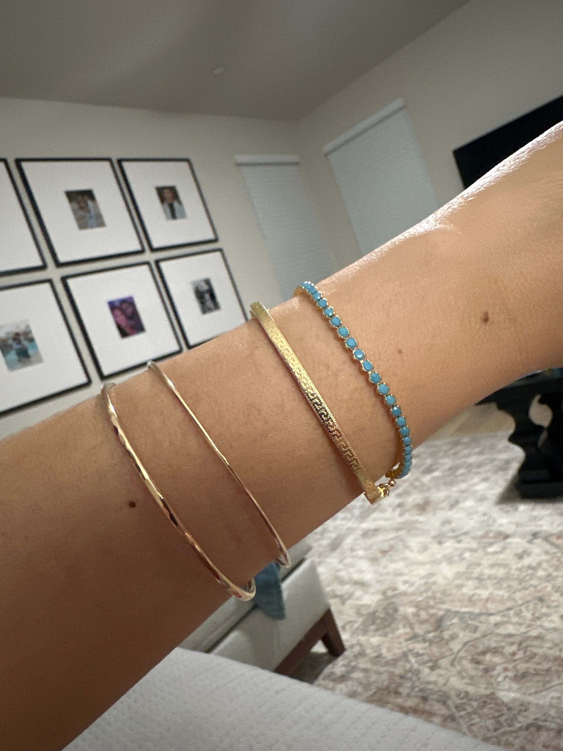 Turquoise Bracelet, Turquoise Tennis Bracelet, Dainty Bracelet, Turquoise Jewelry, Gift for Her, Minimalist Bracelet, Gold Tennis Bracelet