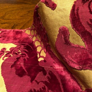 thumbnail interactive-video image 1 of 16th Century Style Antique French Metallic Gold Jacquard Trim - 2cm, 5cm, 4cm Wide - Sold By Meter 1 of 5