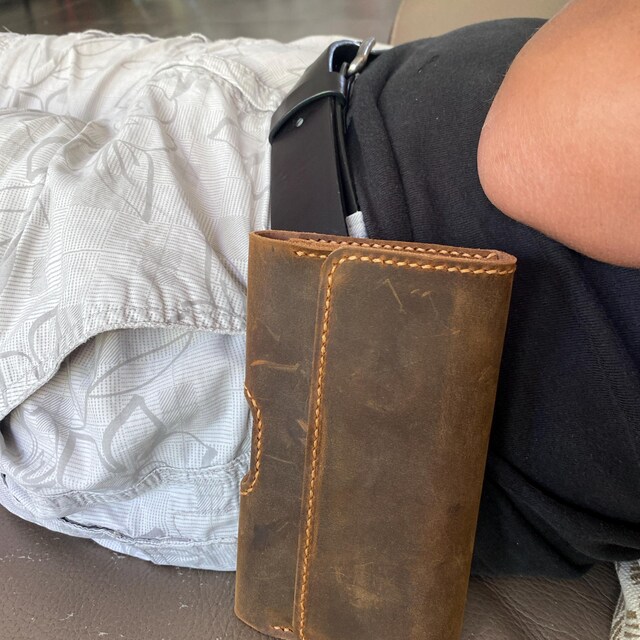 Custodia Rugged Con Tasche Per Carte Custodia Fondina In Nylon Per IPhone 11-16 Pro Max, Con Clip Da Cintura - Resistente E Protettiva Custodia Fondina IPhone - Foto 9