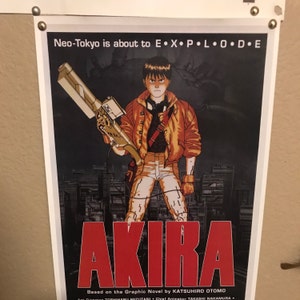 Akira (1988) Katsuhiro Otomo Anime Movie Poster Reprint