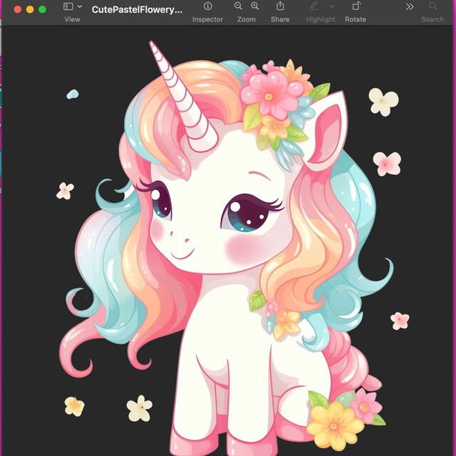 ユニコーンのクリップアート、かわいいパステルユニコーンのPNGとJpeg