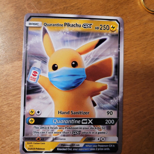 Quarantine Pikachu GX Card! Custom Made!