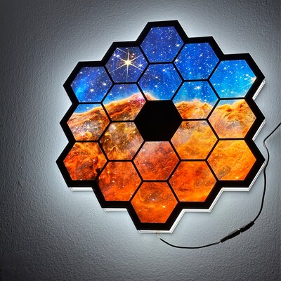 Galaxy LED Wall Art Sign, Light-up Sign, Outer Space, Neon Like, Wall ...