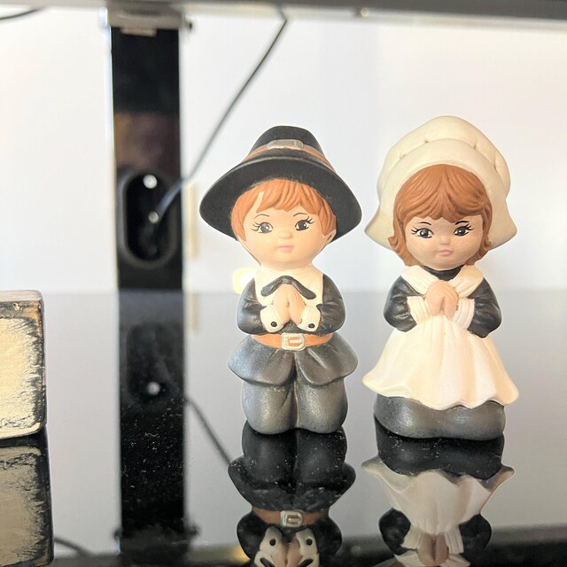 小さな陶器の不気味な幽霊の置物 - 狂気の表情 - Etsy 日本