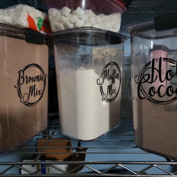 LABELS ONLY Hot Cocoa Dry Mix Pantry Labels for / Pantry Decals ...