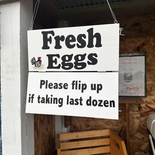 Handmade Fresh Eggs Sign, Farmhouse Style Egg Stand Decor - Etsy