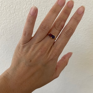 Customer photo from Aja, Custom Raw Gemstone Mothers Ring
