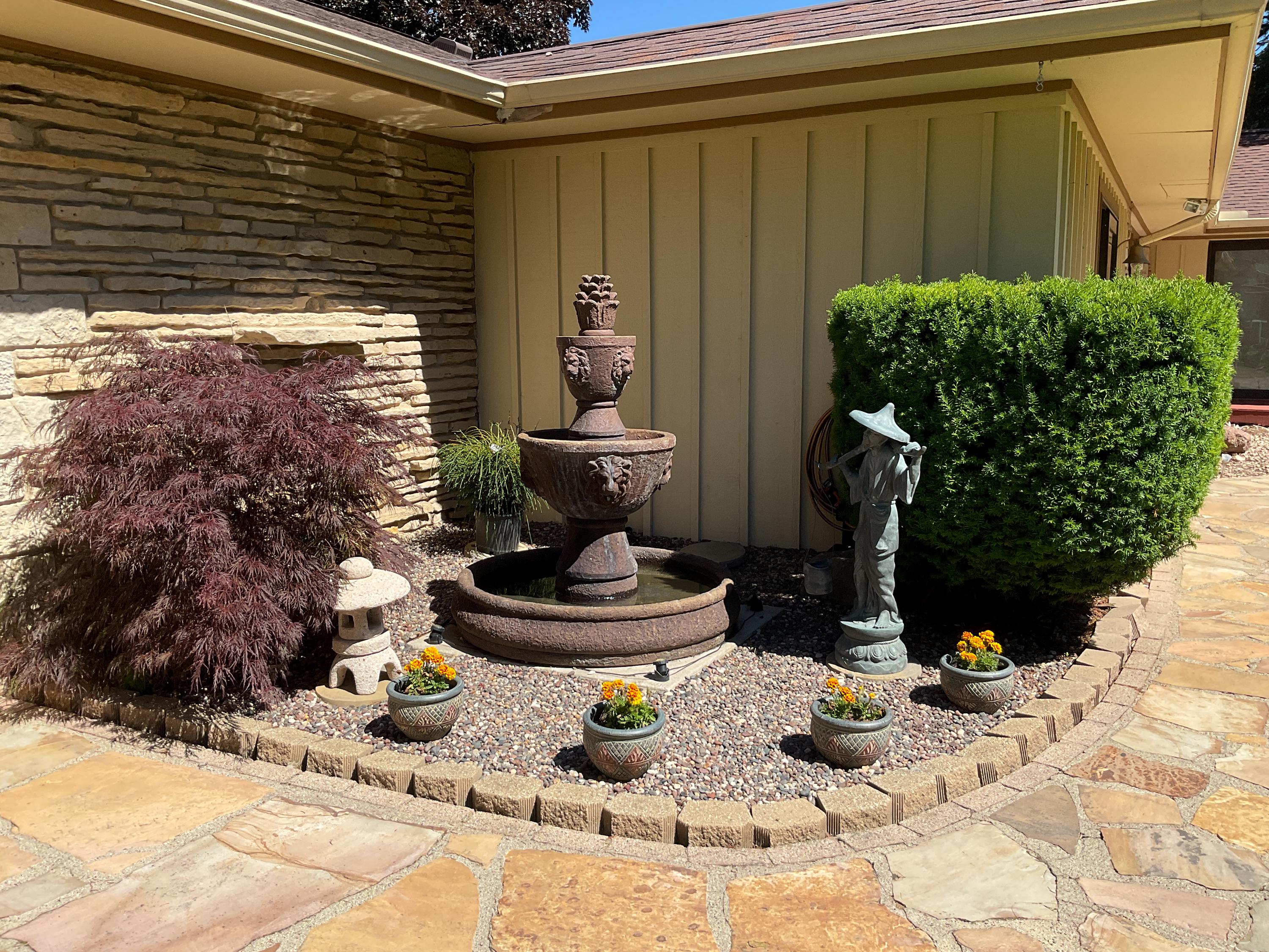 Hypertufa Garden Lantern 18 or 24 Tall | Japanese Style Stone