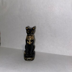 Vintage Bastet Mini Statue Ancient Egyptian Cat Goddess Etsy
