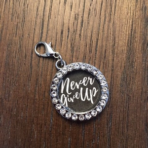 BULK Wholesale Round Circle Photo Charm w Clasp Bridal Wedding Silver Rhinestone Crystal Double Sided Picture Frame Memorial Free Ship!