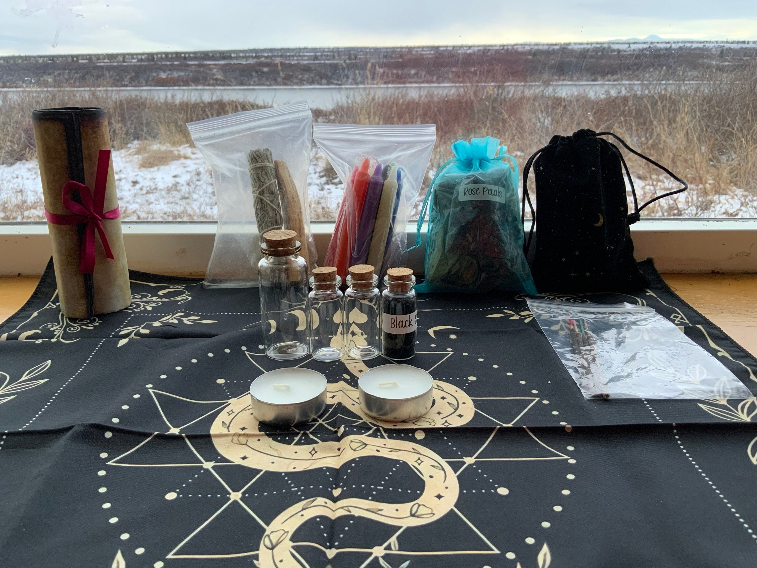 Beginner Witch Kit - A Perfect Start to Your Magical Journey! - PLEASE read description for list of items included (box not included)