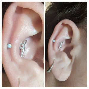 Pluma De Latón Bioplast Labret Bar Bar del Tragus Pin código 19 Monroe