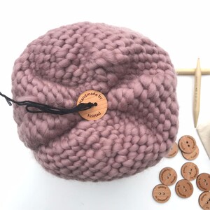 Dozen Wooden Flower Shaped Buttons 1 - Ideal for crochet and knitted  products - allthiswood