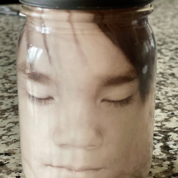 Halloween Decoration YOUR FACE in Jar, Scary Halloween Décor, Halloween ...