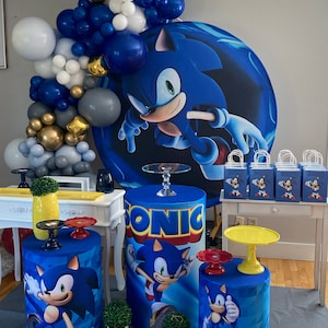 Sonic Decorazioni per Feste di Compleanno, 24PCS Bomboniera per