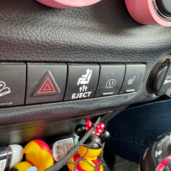Eject Button Decal, Car Decal, Eject Passenger Button, Blank Button ...