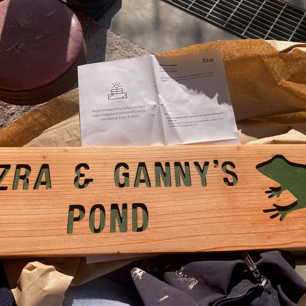 FROG Sign, Personalized Sign, Custom Marker, Your Name Here, Amphibian ...