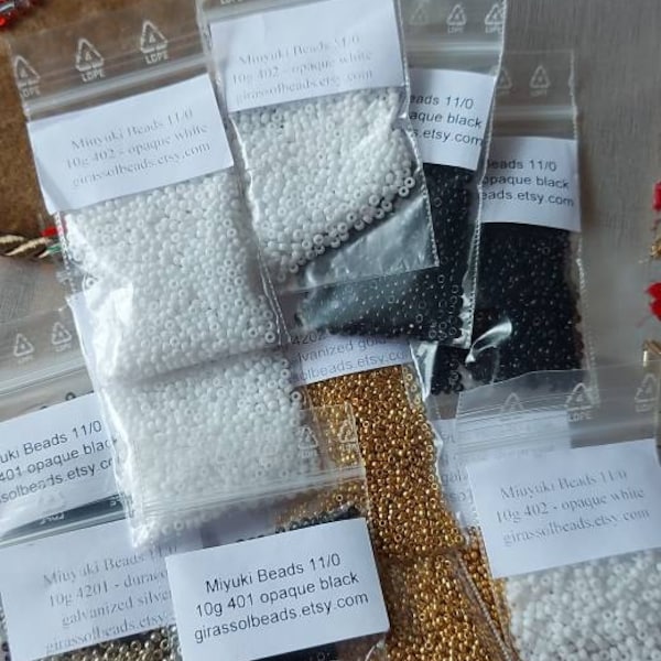 Preciosa Ornela – Set 120g Perline Di Vetro Ceche (3 Colori, Misure 9/0 E 11/0)