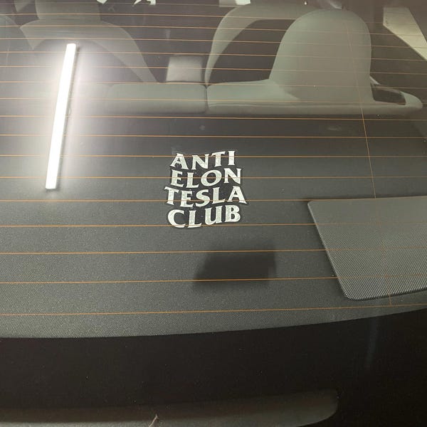 Tesla Elon Musk Bumper Sticker Magnet U2013 9x4 Weatherproof, UV-Resistant, Removable & Reusable Car Magnet U2013 Strong Hold For Vehicles, Lockers, Toolboxes