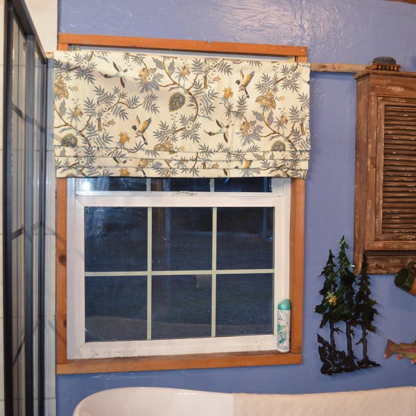 Secret Manor Style Faux Roman Shades Valance, Custom Size Window ...