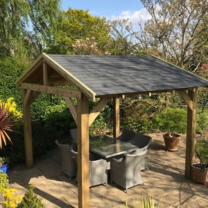 Wooden Gazebo Kit 3m X 3m Timber Hot 