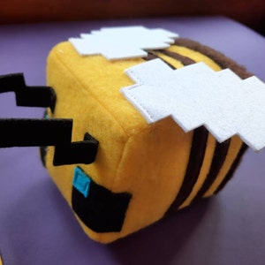 minecraft bee plush template