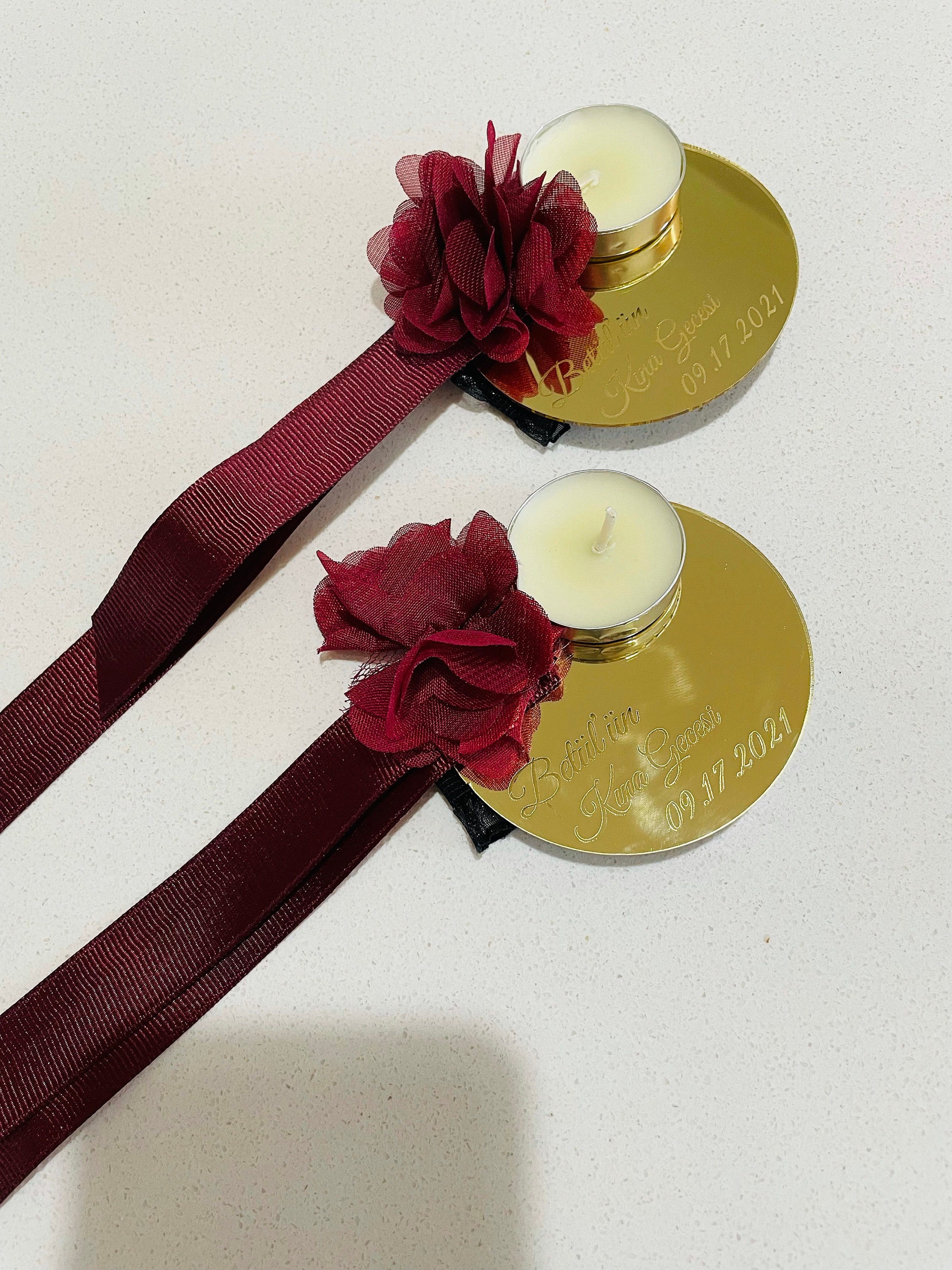 Flowery Wedding Candles, Henna Gifts, Bridal Shower Gifts, Party Favors, Wedding Guest Gifts, Henna Favors, Birthday Party Favors, Sweet 16
