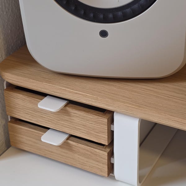 Small Wooden Modular Desk Drawers - White Base - Oakywood Compatible - Etsy