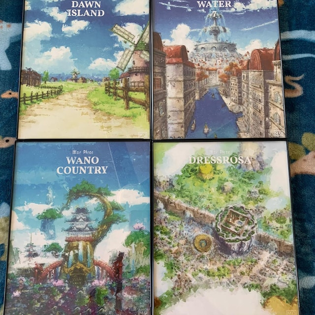 Locations & Islands Art Poster One Piece Anime 