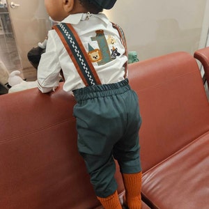 Personalized Boys 1st Birthday Boss Baby Outfit Custom Boss Baby Theme Birthday Suit Baby Boss Monogramed Shirt Pants Suspender Bowtie