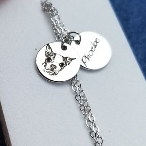 Custom Pet Memorial Jewelry Dog Mom Gift Dog Memorial Necklace Pet Mom Dog Dad Gift New Mom Gift -CN-AP photo