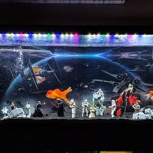 スターウォーズ 水槽装飾 ミレニアム・ファルコンとAT-ST - Etsy 日本